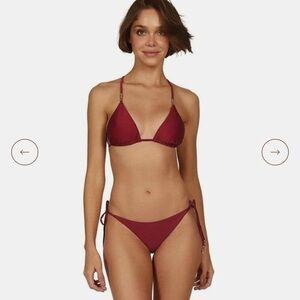 Vic Swimwear Lucy Triangle top and Lucy tie side bottom